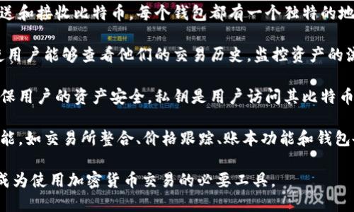 比特币钱包的作用是在加密货币交易中发挥关键角色，它不仅用于存储比特币，还有助于管理和实现交易。以下是比特币钱包的主要功能：

1. **存储比特币**：比特币钱包允许用户安全地存储他们的比特币。它可以是软件钱包、硬件钱包或纸钱包等形式。

2. **发送和接收比特币**：用户可以通过钱包发送和接收比特币。每个钱包都有一个独特的地址，其他用户可以用这个地址向他们发送比特币。

3. **管理交易**：比特币钱包提供交易记录，这使用户能够查看他们的交易历史，监控资产的流动，确认收到的比特币以及发送的比特币。

4. **安全性**：比特币钱包使用私钥和公钥来确保用户的资产安全。私钥是用户访问其比特币的唯一凭证，绝对不能与他人共享。

5. **多功能性**：一些比特币钱包还提供其他功能，如交易所整合、价格跟踪、账本功能和钱包备份等。

这些功能确保了比特币的安全性和便利性，使其成为使用加密货币交易的必要工具。