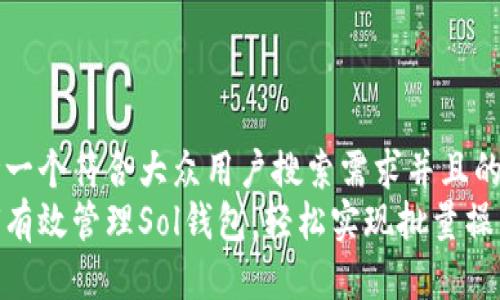思考一个符合大众用户搜索需求并且的优质
如何有效管理Sol钱包，轻松实现批量操作